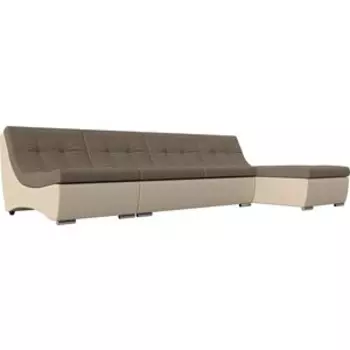 Угловой модульный диван АртМебель Монреаль корфу 03 экокожа бежевый