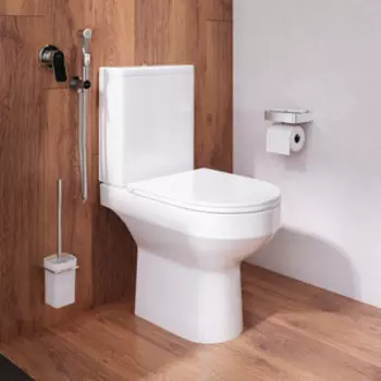 Унитаз-компакт безободковый Am.Pm Spirit 2.0 с душем и аксессуарами (CK70DC, F40H85A00)