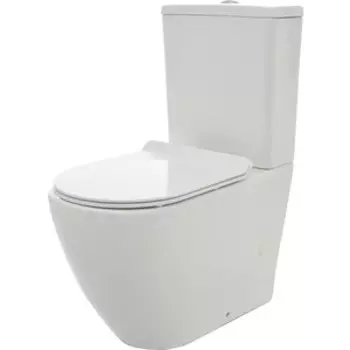 Унитаз-компакт безободковый AQUAme Rimless c сиденьем микролифт (AQM1002, AQM1101)