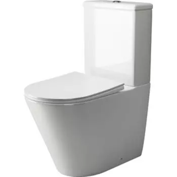 Унитаз-компакт безободковый Ceramicanova Highlight Rimless, с сиденьем микролифт (CN1802-B, CN1802-T)