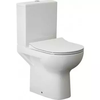 Унитаз-компакт безободковый Cersanit Street Fusion Clean ON с сиденьем микролифт Slim (S-KO-SFU011-3/5-COn-S-DL-w)