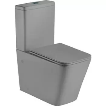 Унитаз-компакт безободковый WeltWasser Gelbach XL 001 MT-GR серый матовый (10000005777)