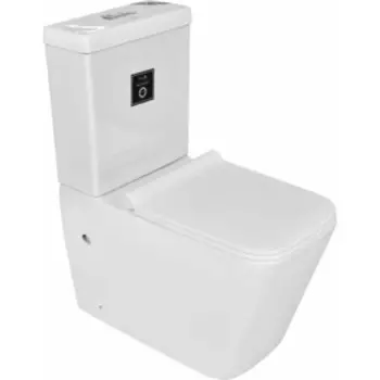 Унитаз-компакт Emmy с сиденьем микролифт, белый (EY-8003)