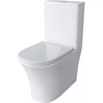 Унитаз-компакт безободковый Grossman Classic с тонким сиденьем-микролифт (GR-4466S)