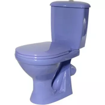 Унитаз-компакт Оскольская керамика Суперкомпакт косой выпуск, сиреневый (4631111132074)