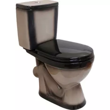 Унитаз-компакт Rosa Лира с сиденьем, черный (4620008192093)