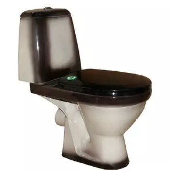 Унитаз-компакт Rosa Премьер с сиденьем, черный (4620008191188)