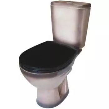 Унитаз-компакт Rosa Соло с сиденьем, черный (4640021065808)