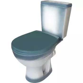 Унитаз-компакт Rosa Соло с сиденьем, зеленый (4640021065778)