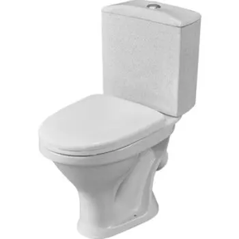 Унитаз-компакт Santeri Вест Стандарт косой выпуск, с сиденьем, крап на белом (1.P201.8.S01.00B.F)