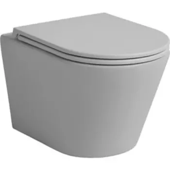 Унитаз подвесной безободковый Avimano Emotion с сиденьем микролифт, серый матовый (1000073)
