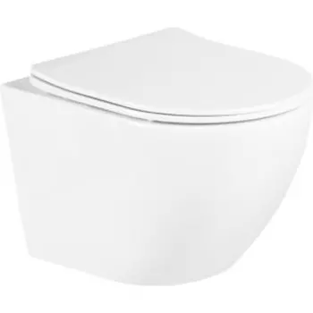 Унитаз подвесной безободковый BelBagno Uno с сиденьем микролифт (BB3105CHR/SC)