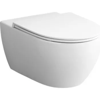 Унитаз подвесной безободковый Am.Pm Awe с сиденьем микролифт (C111700WH, C117853WH)