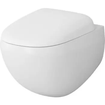 Унитаз подвесной безободковый Am.Pm Sensation FlashClean с сиденьем микролифт (C301700WH, C307851WH)