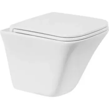 Унитаз подвесной безободковый BelBagno Marmi тонкое сиденье микролифт (BB052CHR, BB2322SC)