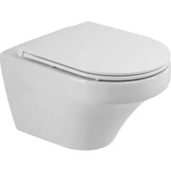 Унитаз подвесной безободковый Cezares Duet сиденье микролифт (CZR-2462-TH-TOR, CZR-870-SC)