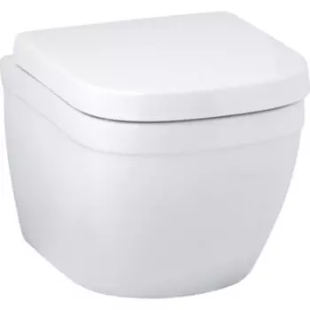 Унитаз подвесной безободковый Grohe Euro Ceramic с сиденьем микролифт (39206000, 39330001)