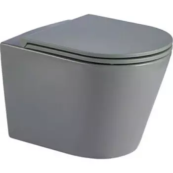 Унитаз подвесной безободковый WeltWasser Salzbach 041 MT-GR серый матовый (10000008259)