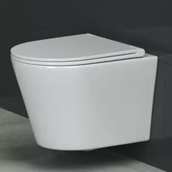 Унитаз подвесной безободковый Ceramicanova Forma с сиденьем микролифт (CN3011)