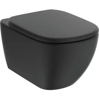 Унитаз подвесной Ideal Standard Tesi AquaBlade с сиденьем микролифт, черный (T0079V3, T3529V3)
