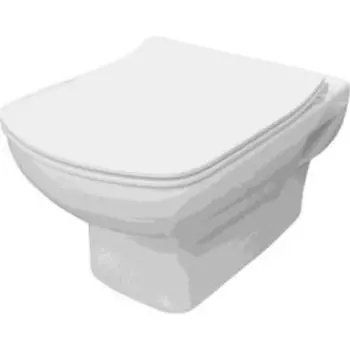 Унитаз подвесной Roca Dama Senso Slim с тонким сиденьем микролифт (346517000, ZRU9302991)