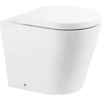 Унитаз приставной безободковый BelBagno Flay-R сиденье микролифт (BB1003CBR, BB105SC)