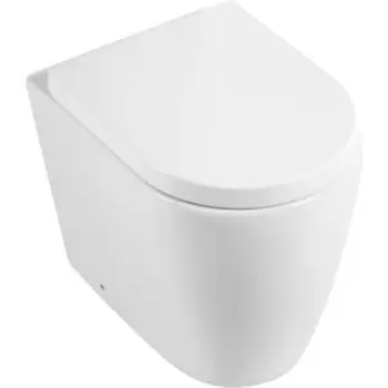 Унитаз приставной безободковый BelBagno Marino сиденье микролифт (BB105CBR, BB105SC)