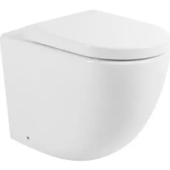 Унитаз приставной безободковый BelBagno Sfera-R сиденье микролифт (BB2141CBR, BB105SC)