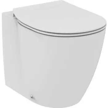 Унитаз приставной безободковый Ideal Standard Connect Aquablade с тонким сиденьем микролифт (E052401, E772401)