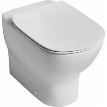 Унитаз приставной безободковый Ideal Standard Tesi AquaBlade с сиденьем микролифт (T007701, T352701)