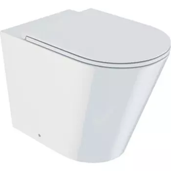 Унитаз приставной безободковый IDDIS Calipso с сиденьем микролифт (CALRDSEi26)