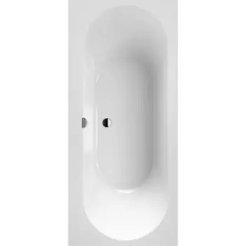 Ванна квариловая Villeroy Boch Oberon 2.0 180x80 см белая, с ножками и сливом-переливом (UBQ180OBR2DV-01)