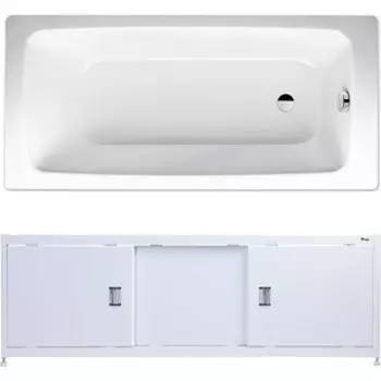 Ванна стальная Kaldewei Cayono 749 Antislip, Easy Clean 170x70 с экраном Emmy Монро и ножками