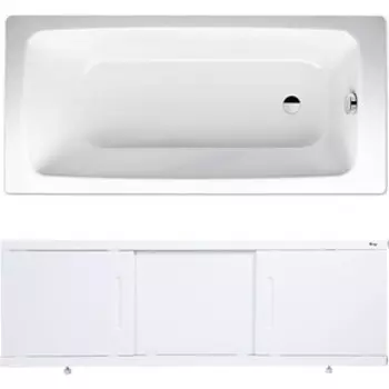 Ванна стальная Kaldewei Cayono 749 Antislip, Easy Clean 170x70 с экраном Emmy Соната и ножками