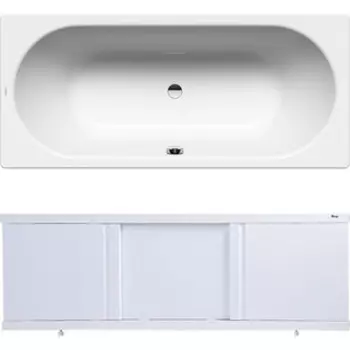 Ванна стальная Kaldewei Classic Duo 107 170x75 с экраном Emmy Элис и ножками