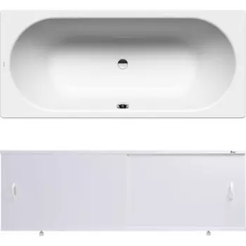 Ванна стальная Kaldewei Classic Duo 107 170x75 с экраном Emmy Эко и ножками