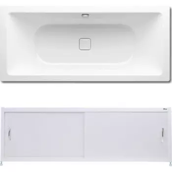 Ванна стальная Kaldewei Conoduo 732 Easy-Clean 170x75 с экраном Emmy Бланка и ножками