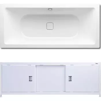 Ванна стальная Kaldewei Conoduo 732 Easy-Clean 170x75 с экраном Emmy Монро и ножками