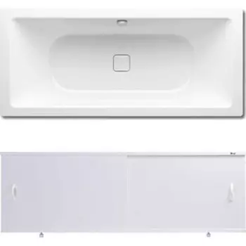 Ванна стальная Kaldewei Conoduo 732 Easy-Clean 170x75 с экраном Emmy Эко и ножками