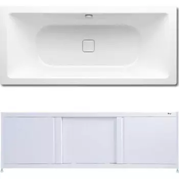 Ванна стальная Kaldewei Conoduo 732 Easy-Clean 170x75 с экраном Emmy Бриз и ножками