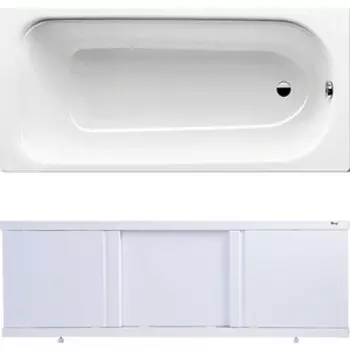 Ванна стальная Kaldewei Saniform Plus 363-1 170x70 с экраном Emmy Элис и ножками