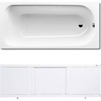 Ванна стальная Kaldewei Saniform Plus 371-1 Easy-Clean 170x73 с экраном Emmy Соната и ножками