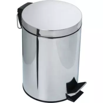 Ведро для мусора Fixsen Hotel с педалью 8 л, хром (FX-31024)