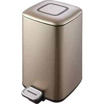 Ведро для мусора WeltWasser Mila CG 9L педальное, шампань/золото (10000001968)