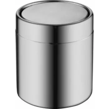 Ведро для мусора WeltWasser Teddy MT 1.5L с крышкой-маятником, матовая сталь (10000003991)