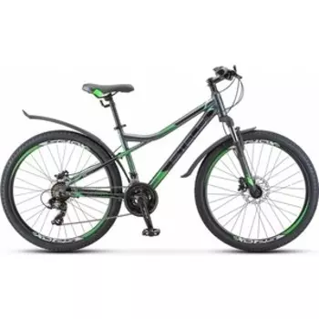 Велосипед Stels Navigator-610 D 26'' V010 14'' Серый/зеленый