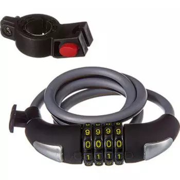 Велосипедный замок STG TY557-1 трос спиральный кодовый (10х100см)