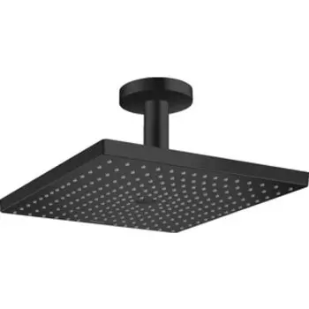 Верхний душ с кронштейном Hansgrohe Raindance E 300 потолочный, черный матовый (26250670)