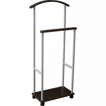 Вешалка костюмная Мебелик Верис 3 металлик/венге