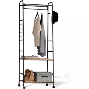 Вешалка Sheffilton SHT-WR21 черный муар/скандинавский дуб